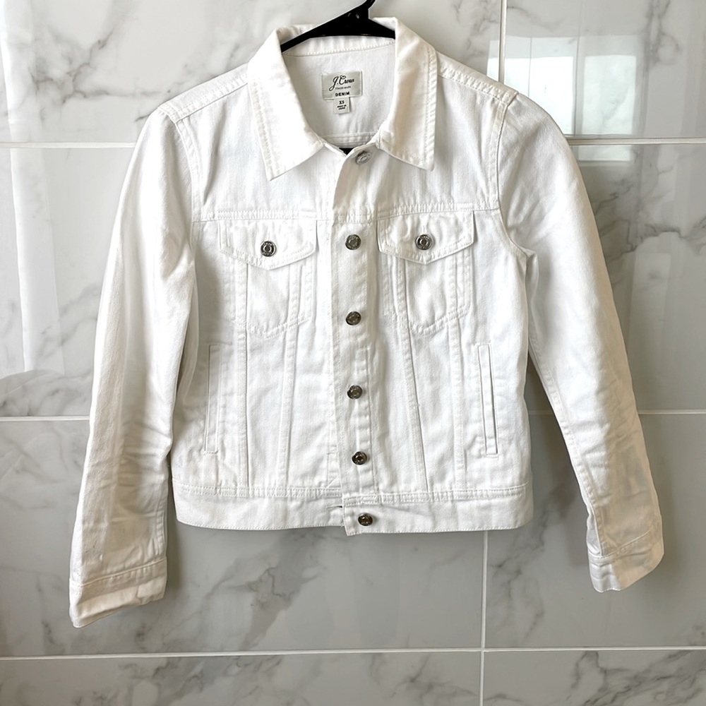 J.Crew White Denim Jacket